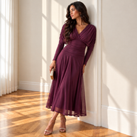 Vestido Talía Berenjena
