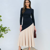 Vestido Clarisa Marino / Beige