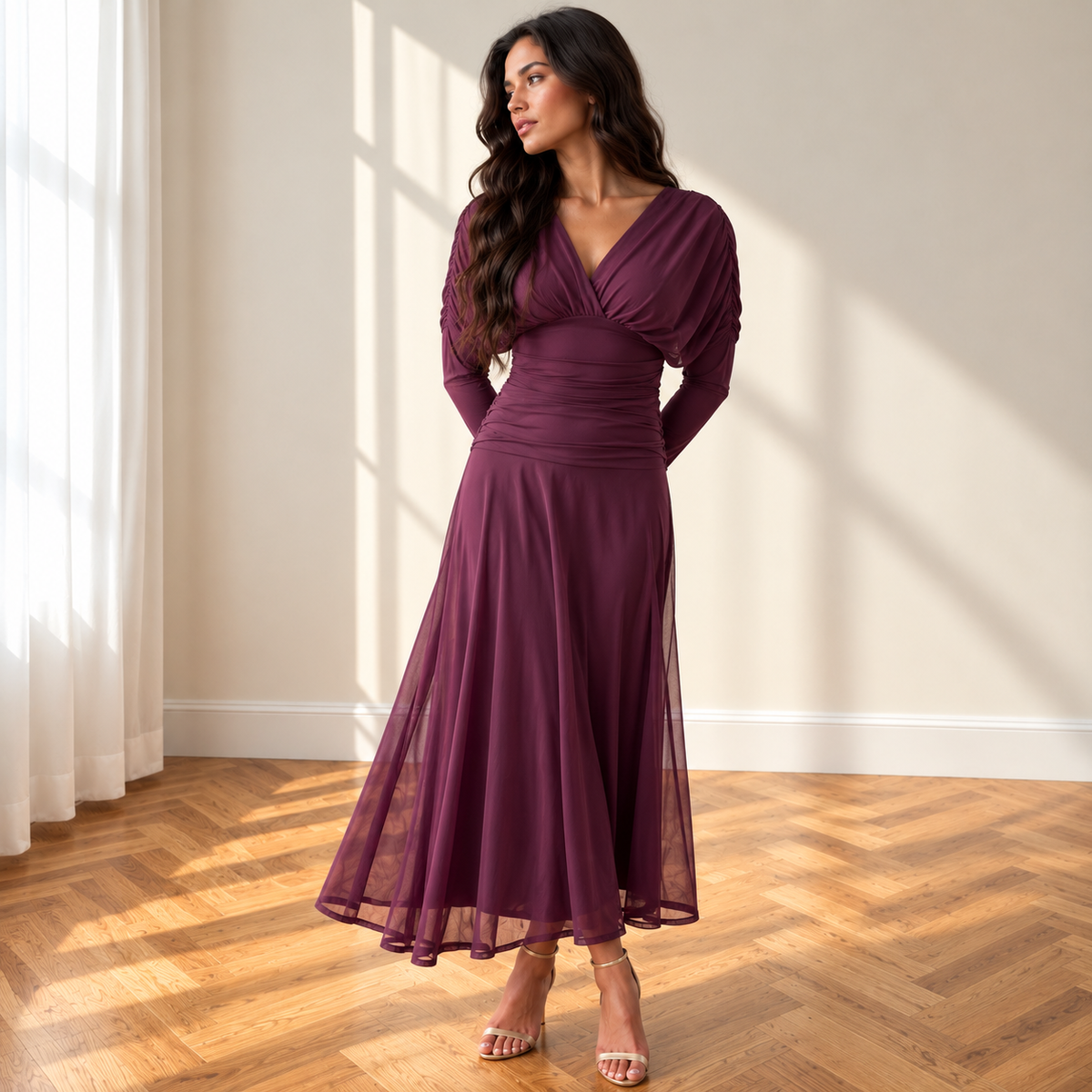 Vestido Talía Berenjena