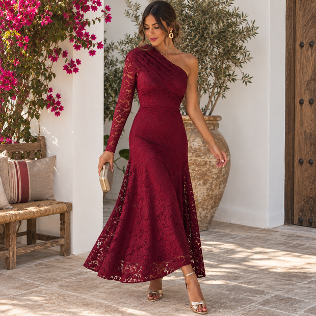Vestido Eleonora Burdeos