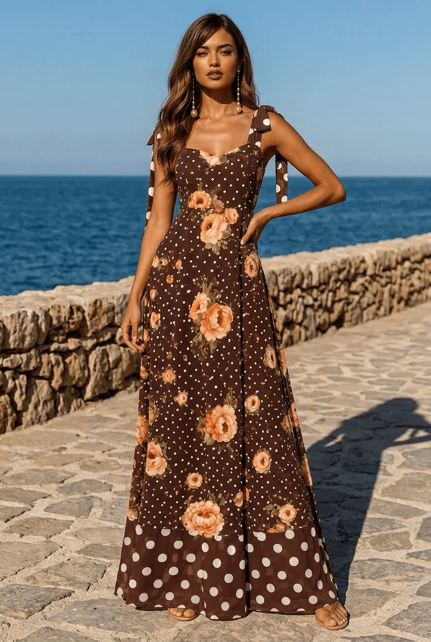 Vestido Guadiana Marrón