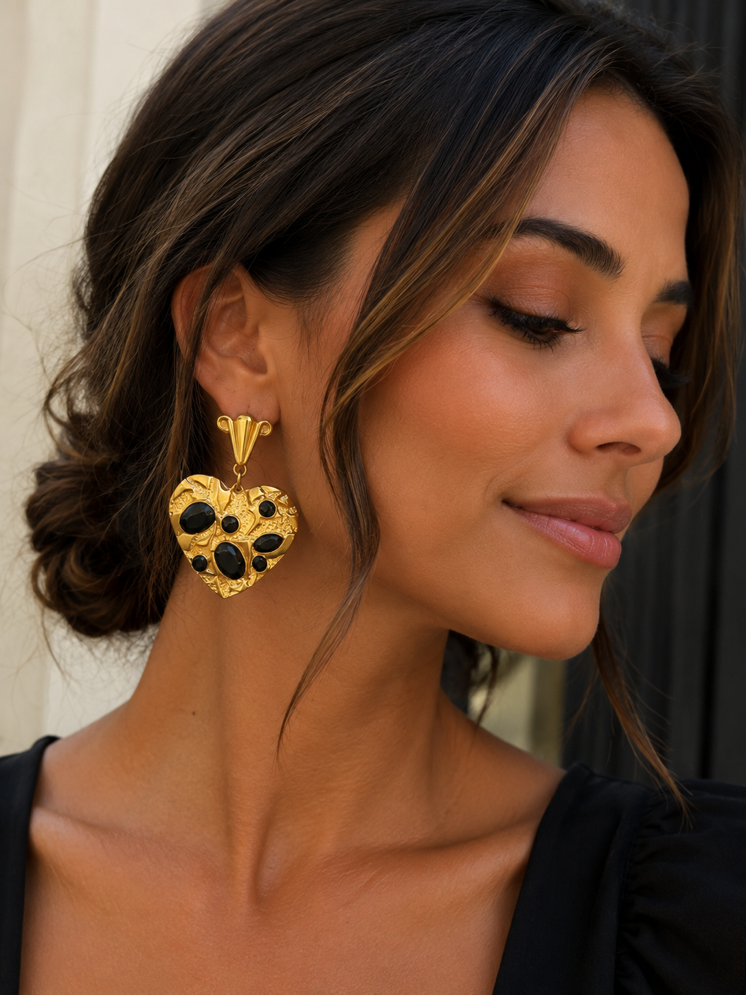 Pendientes corazón Leila