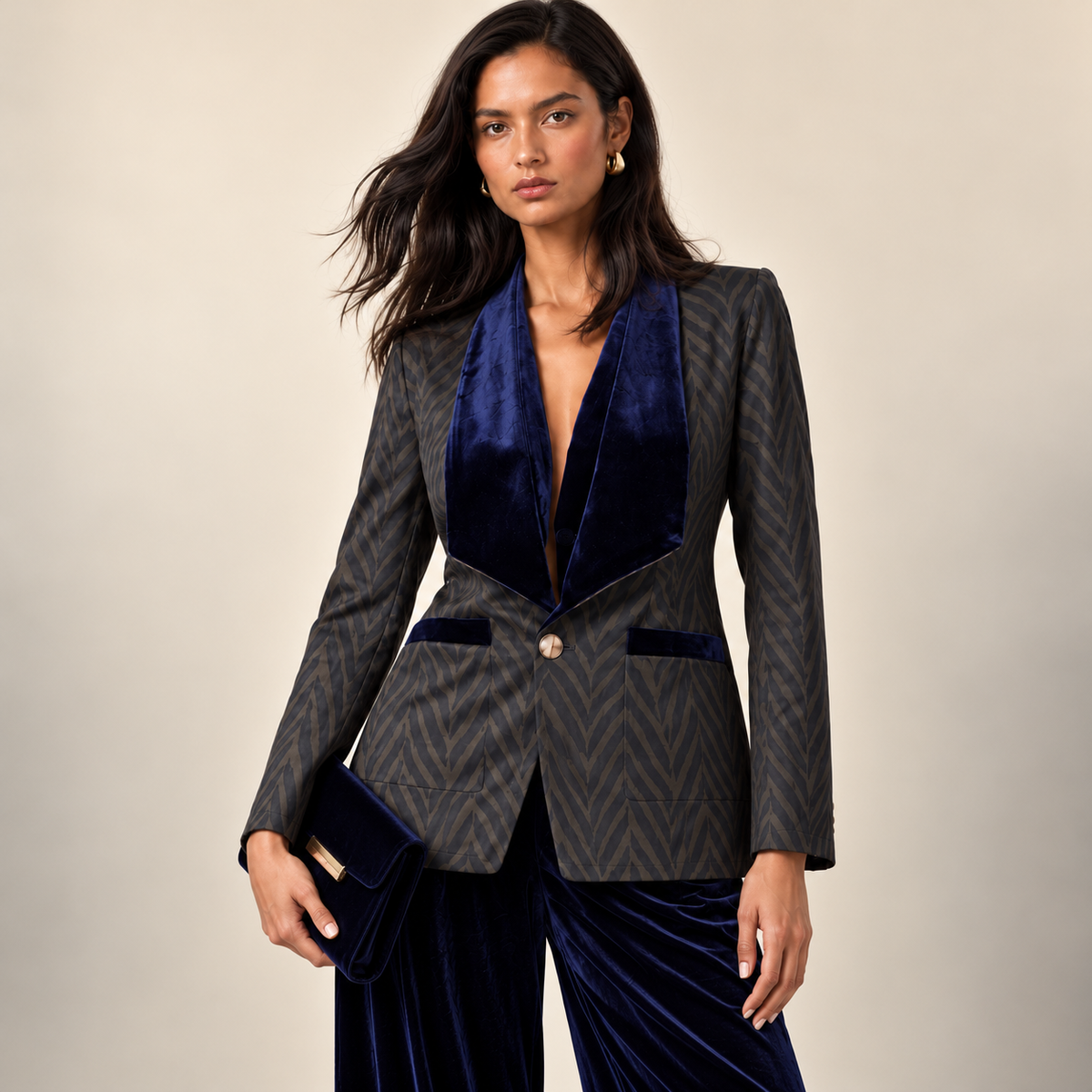 Traje pantalón Velvet Azul
