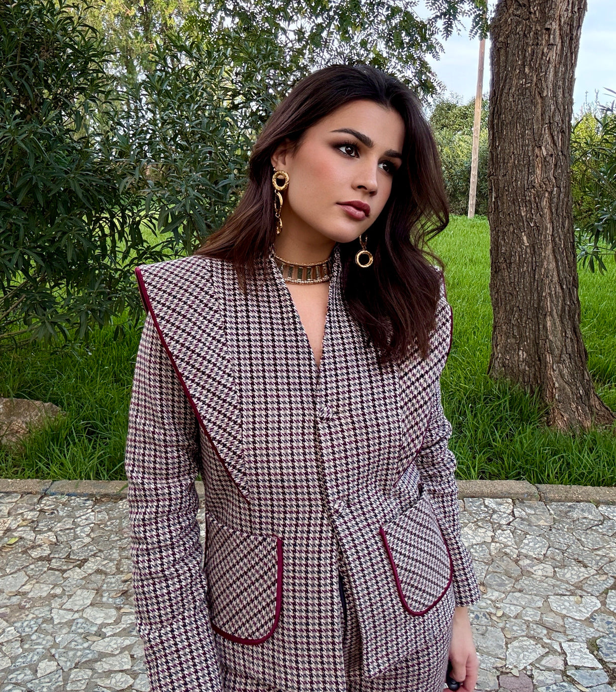 Conjunto pantalón Pata de gallo Milenka