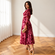 Vestido Olivia Buganvilla
