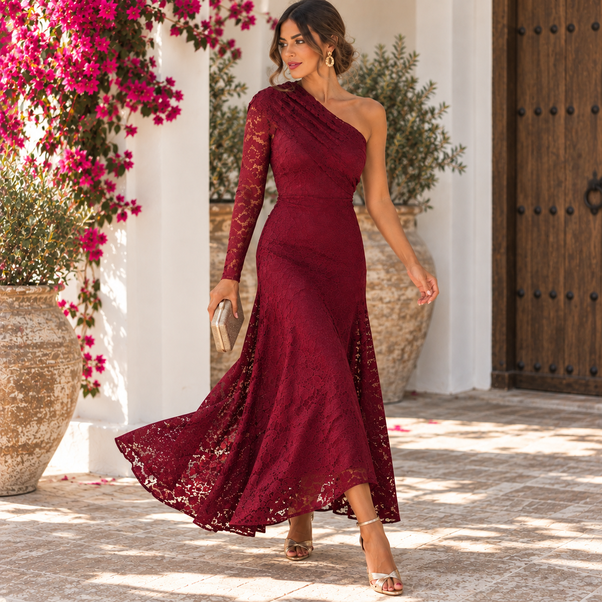 Vestido Eleonora Burdeos
