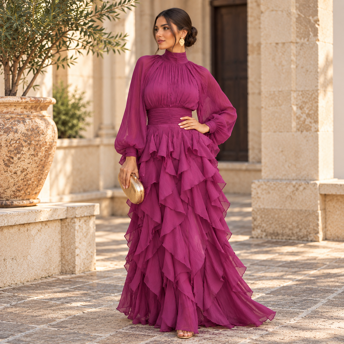 Vestido Casandra Buganvilla