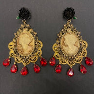 Pendientes Maestranza camafeo