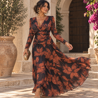 Vestido Paola marrón