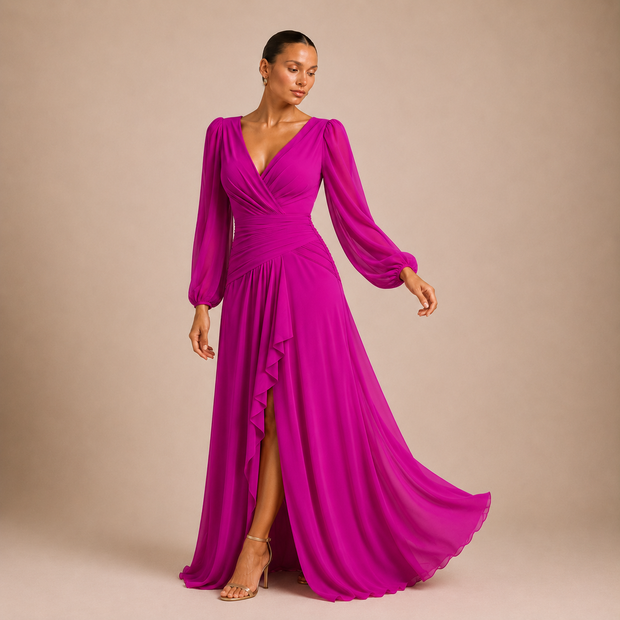 Vestido Miranda Buganvilla