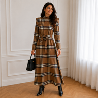 Vestido Mabel camel