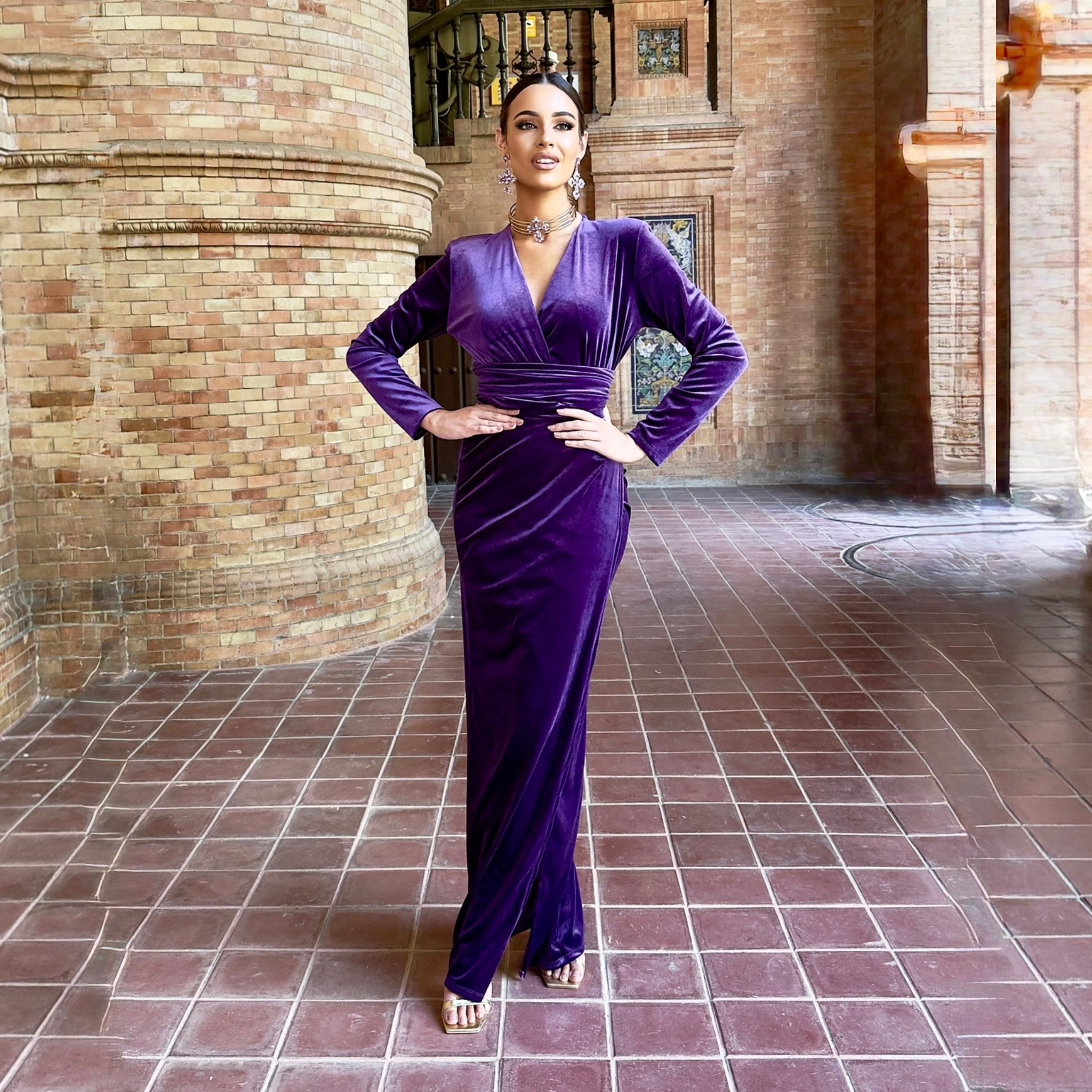 Vestido Imperio terciopelo