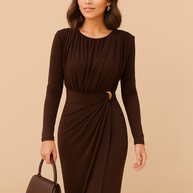 Vestido Lourdes Marrón