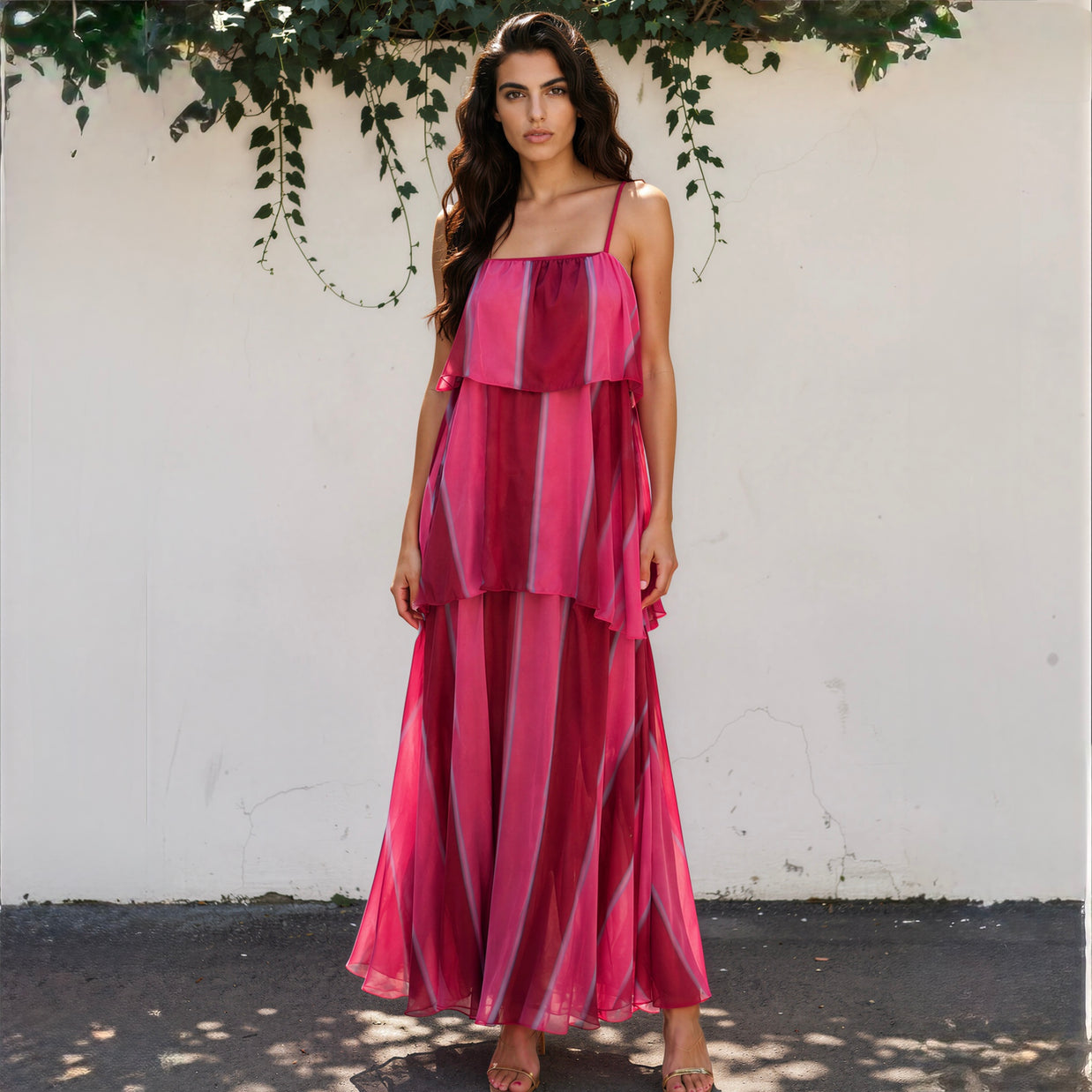 Vestido Carolina rosa