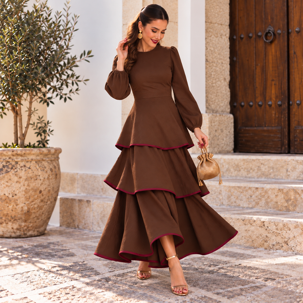 Vestido Luna Marrón