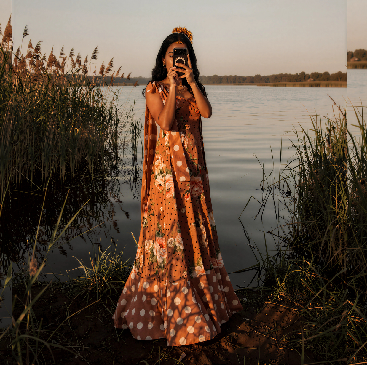 Vestido Guadiana Coral