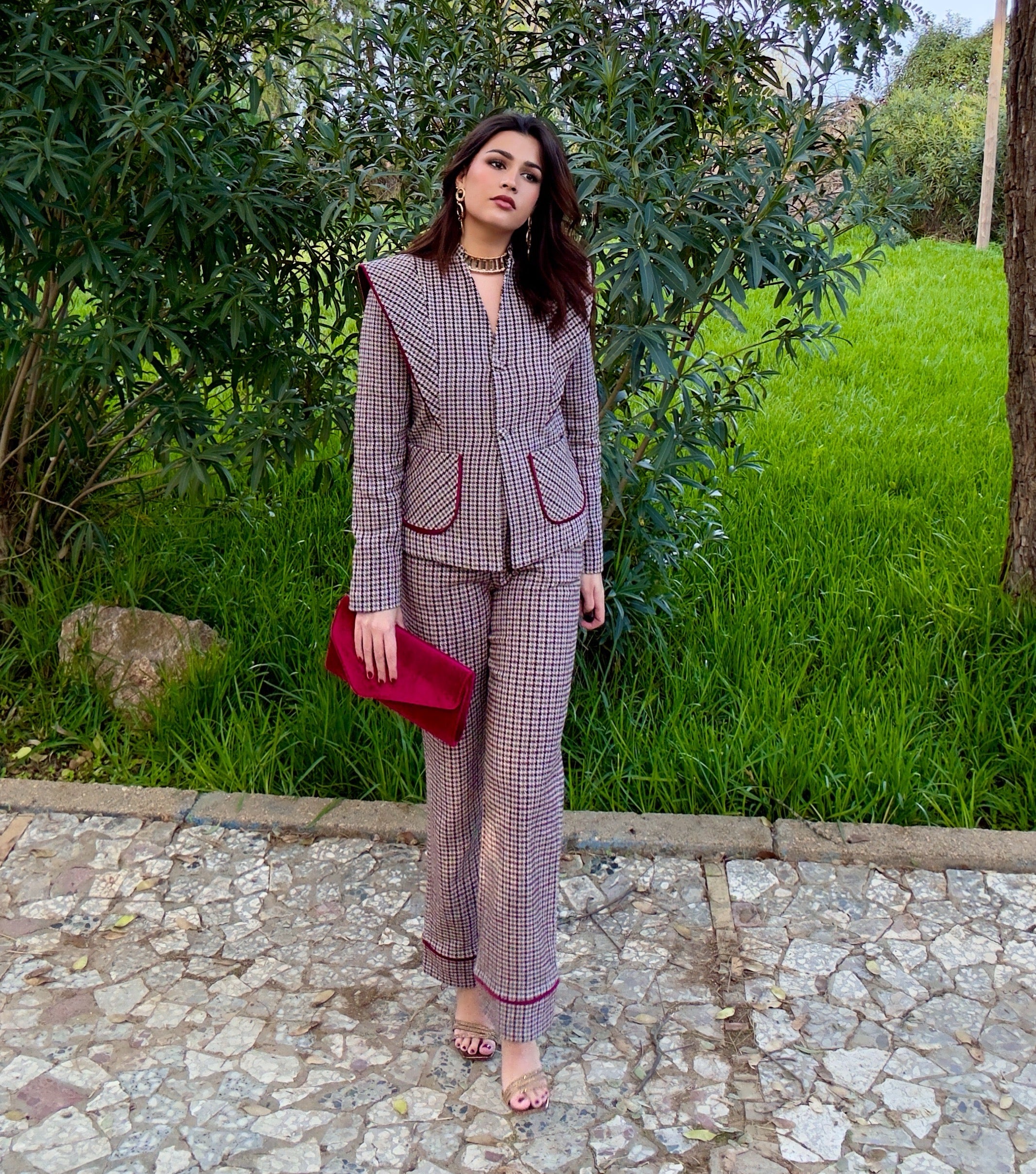 Conjunto pantalón Pata de gallo Milenka