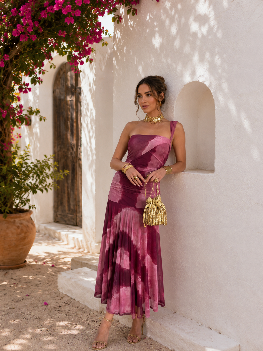 Vestido Fiona Buganvilla