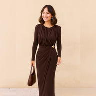 Vestido Lourdes Marrón