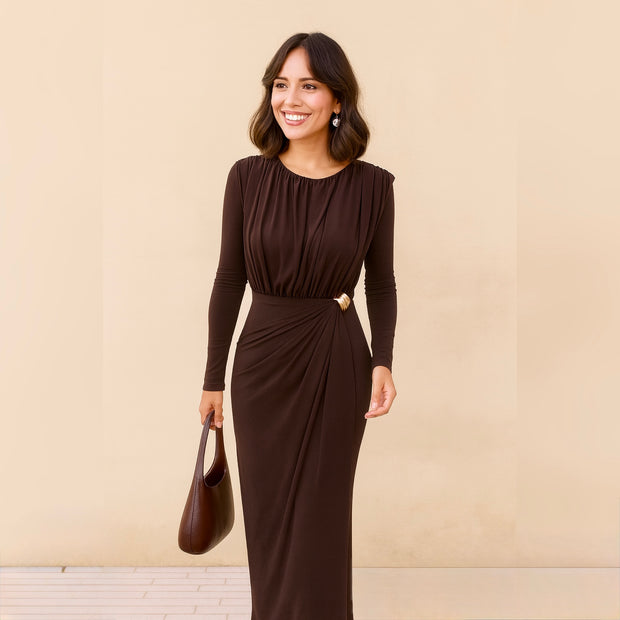 Vestido Lourdes Marrón