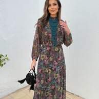 Conjunto Floral Falda/Blusa