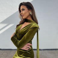 Vestido Nizar pistacho