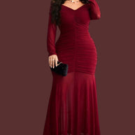 Vestido Lorena Burdeos