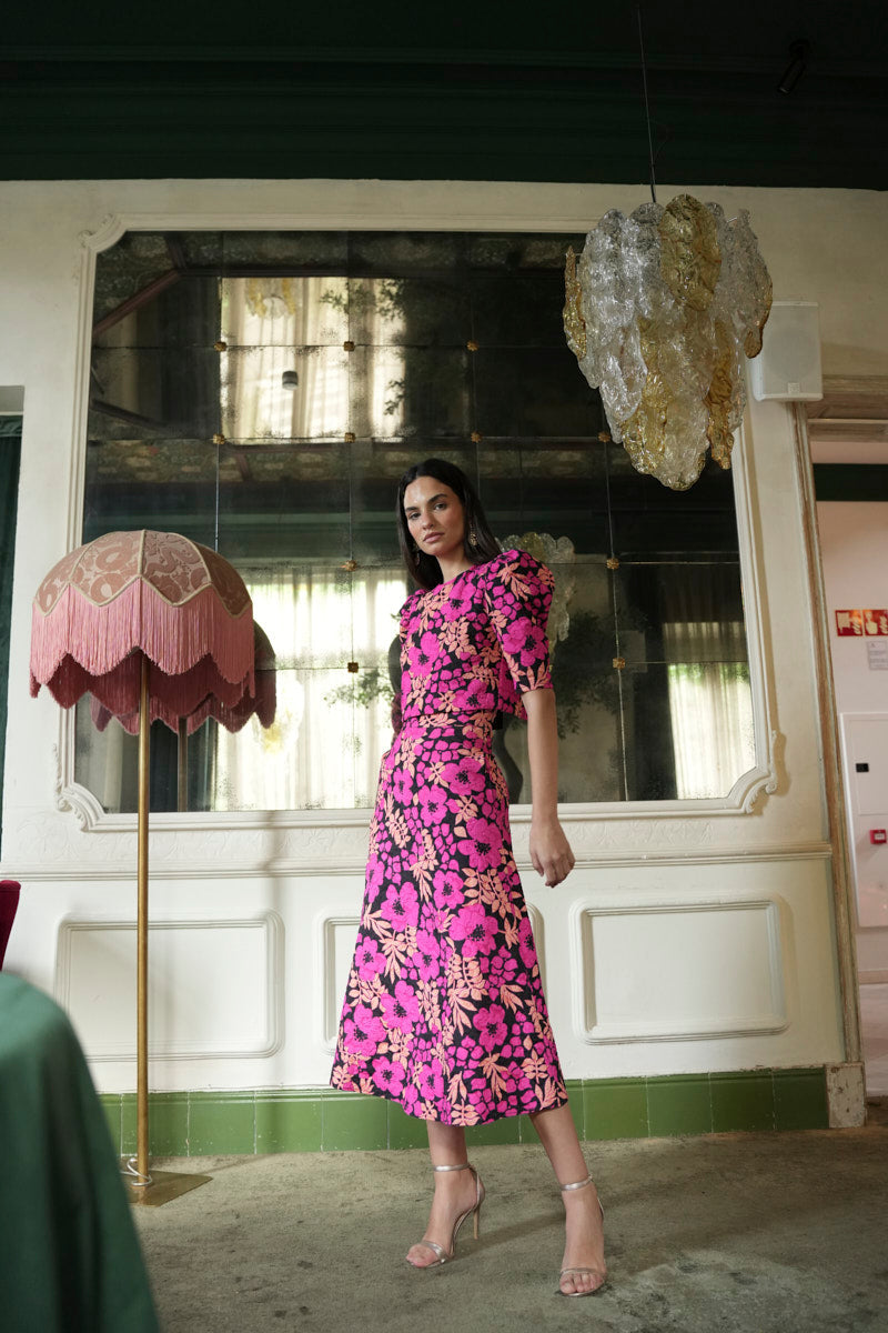 Conjunto Artemisa top falda est jacquard