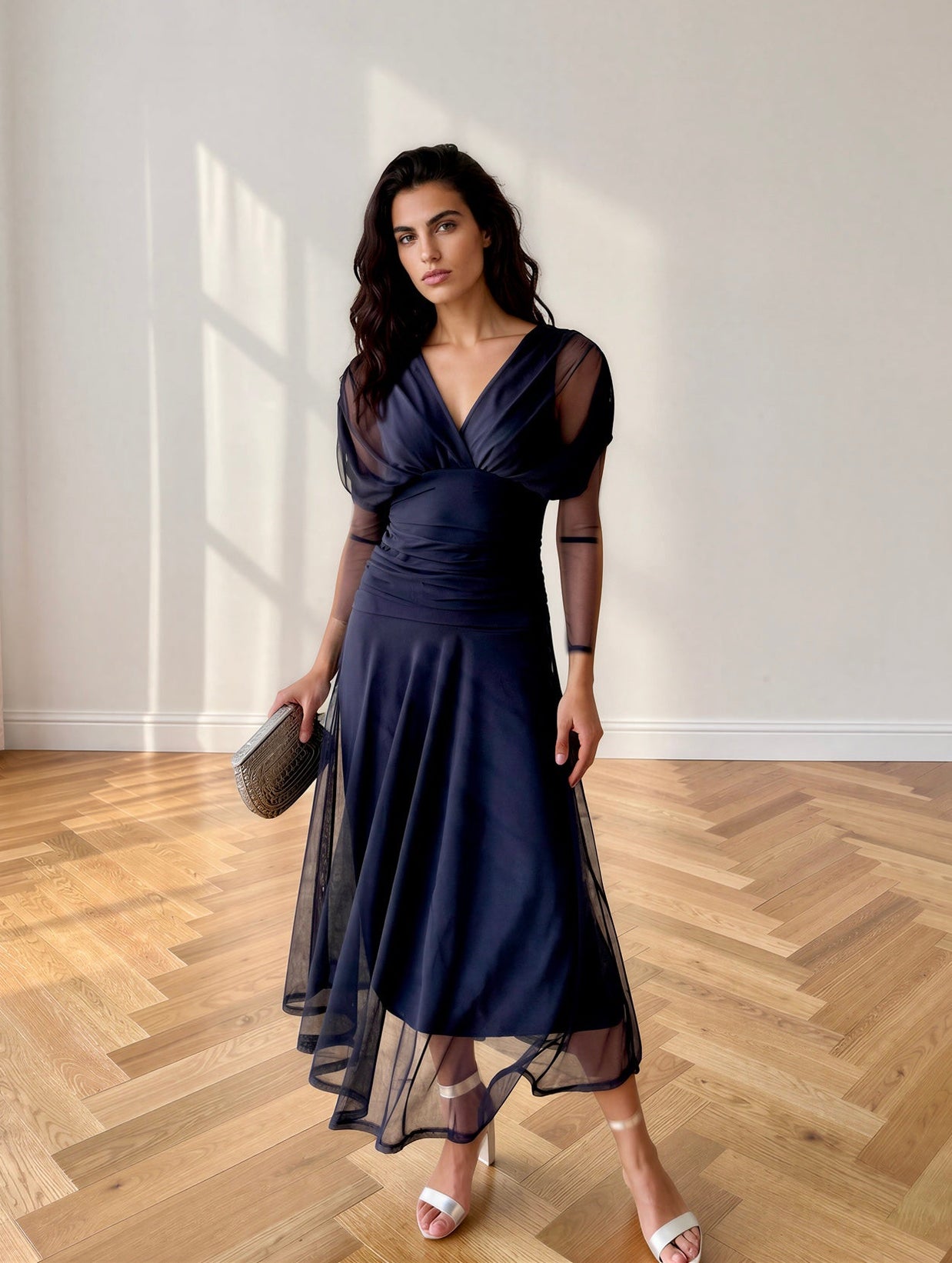 Vestido Talía Azul Marino