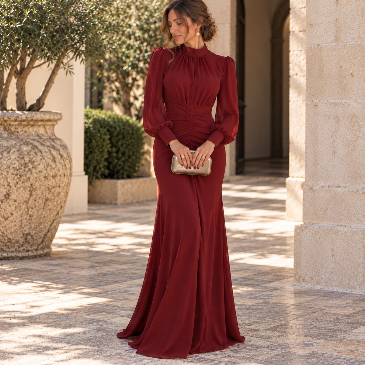 Vestido Bimba Burdeos