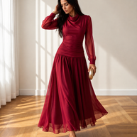 Vestido Stella Burdeos
