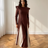 Vestido Martina Marrón
