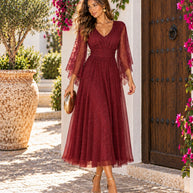 Vestido Susana Burdeos