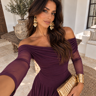 Vestido Teresa Berenjena
