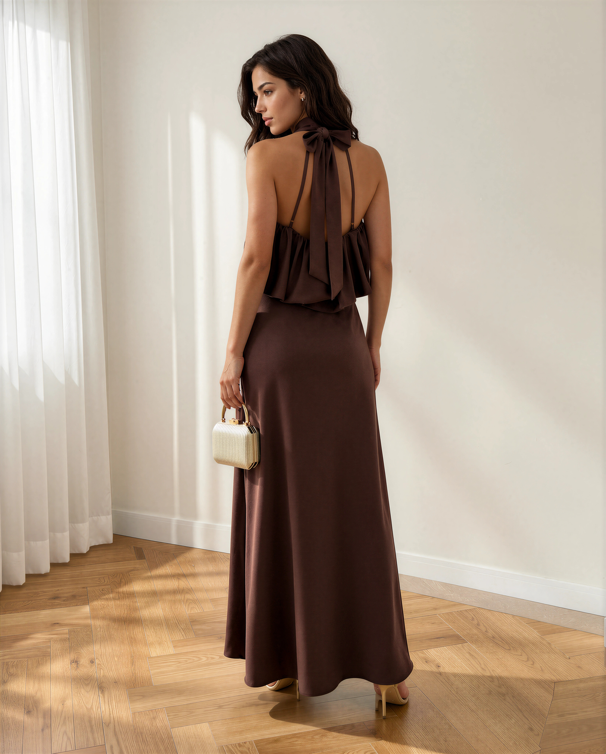 Vestido Sibila Marrón