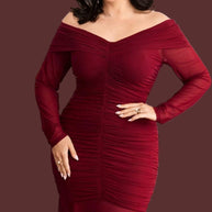 Vestido Lorena Burdeos