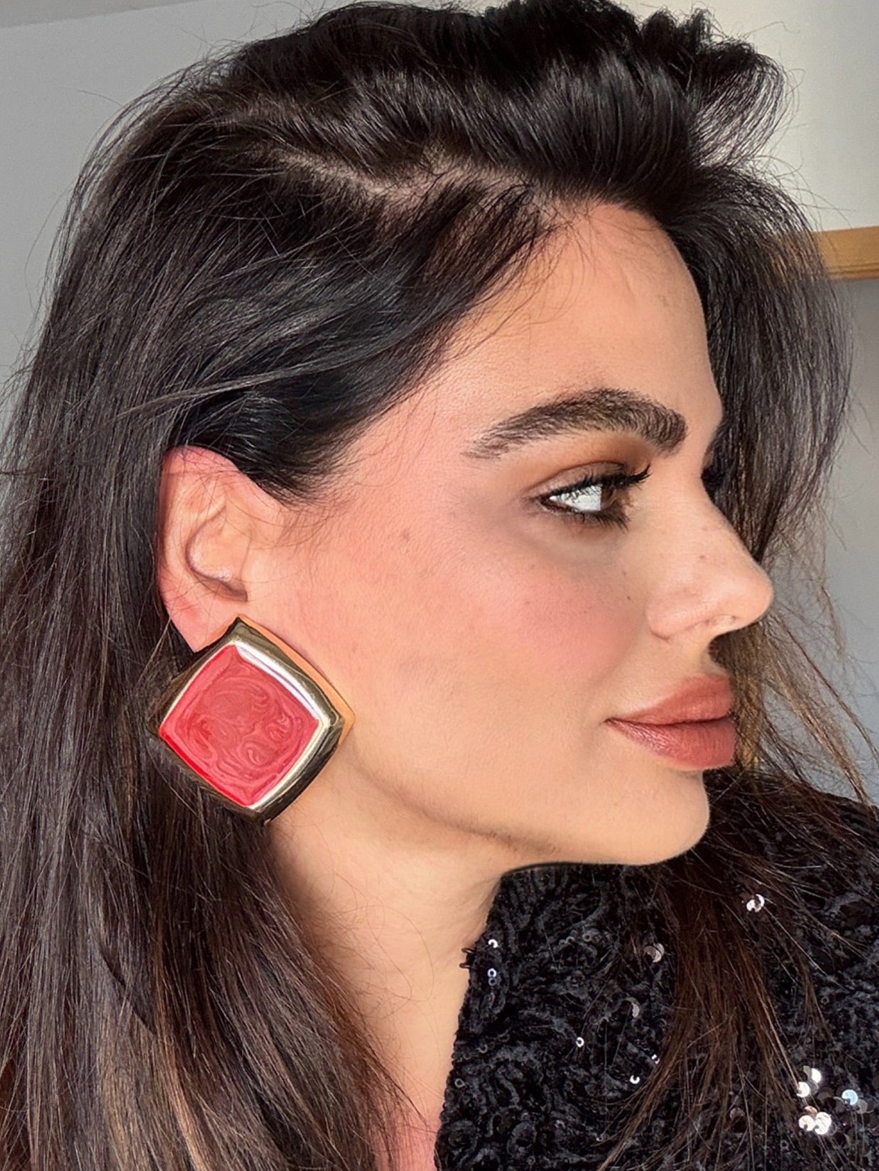 Pendientes Kristine rojos