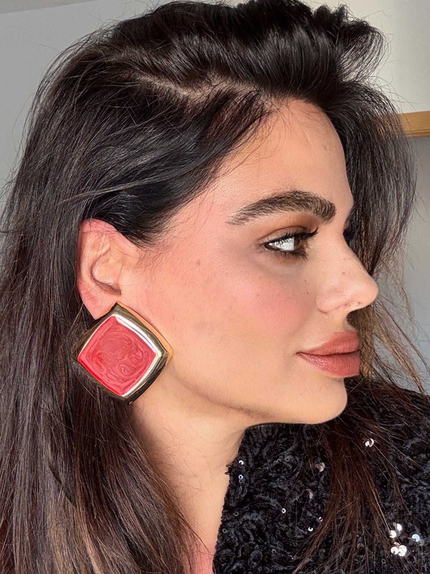 Pendientes Kristine rojos