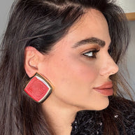 Pendientes Kristine rojos