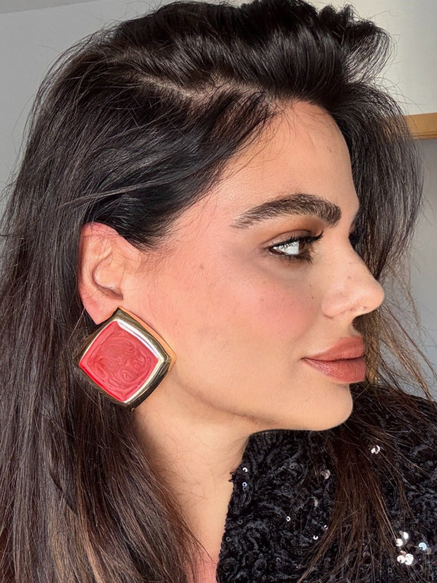 Pendientes Kristine rojos