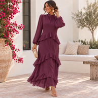 Vestido Cora Berenjena