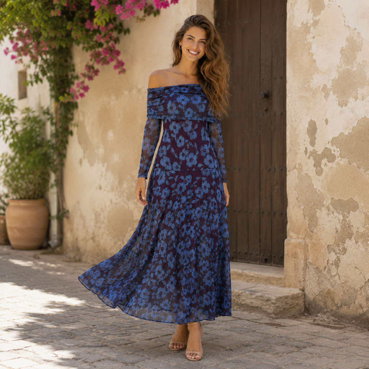Vestido Catrina Azul