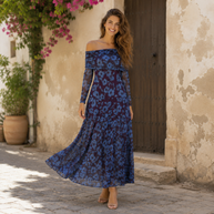 Vestido Catrina Azul