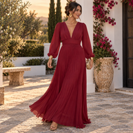 Vestido Valeria Burdeos