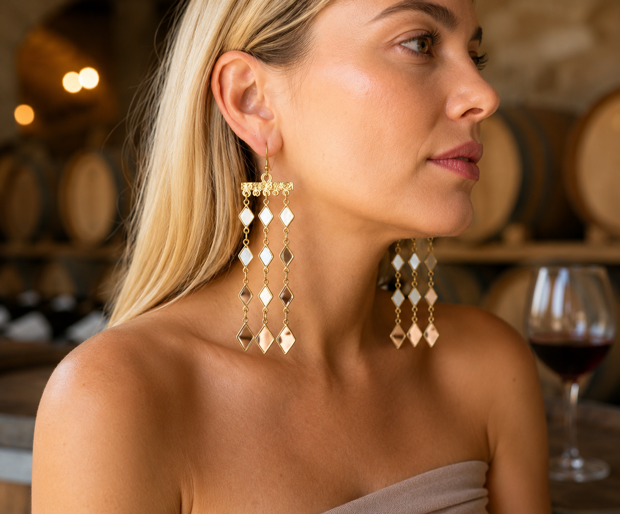 Pendientes espejo Arabella