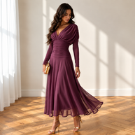Vestido Talía Berenjena