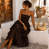 Vestido Candela Marrón