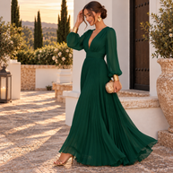 Vestido Valeria Verde botella