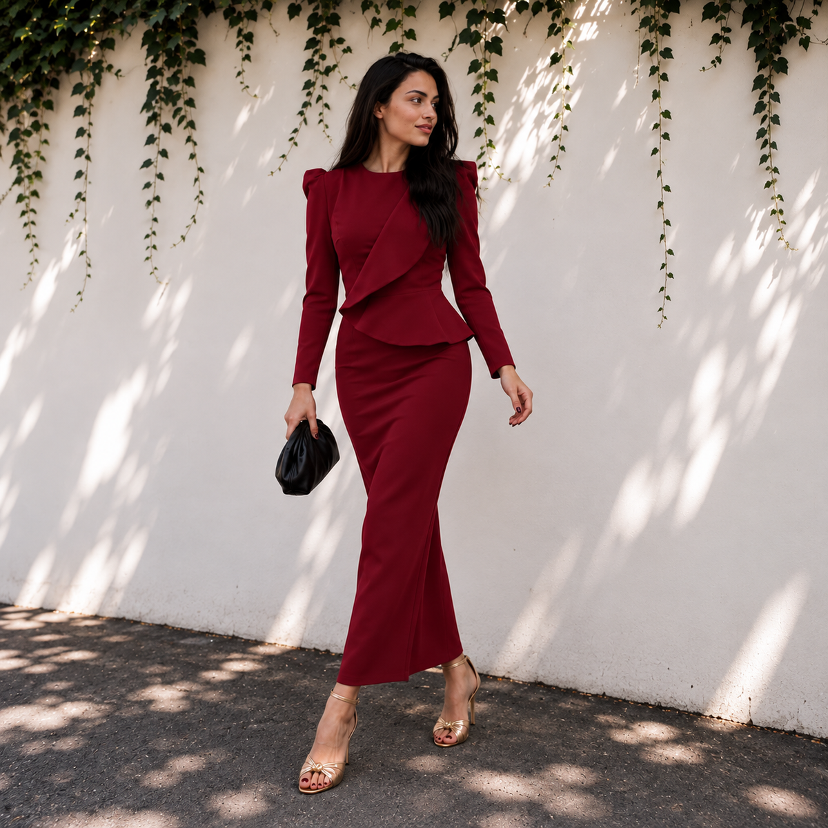 Vestido Allegra Burdeos