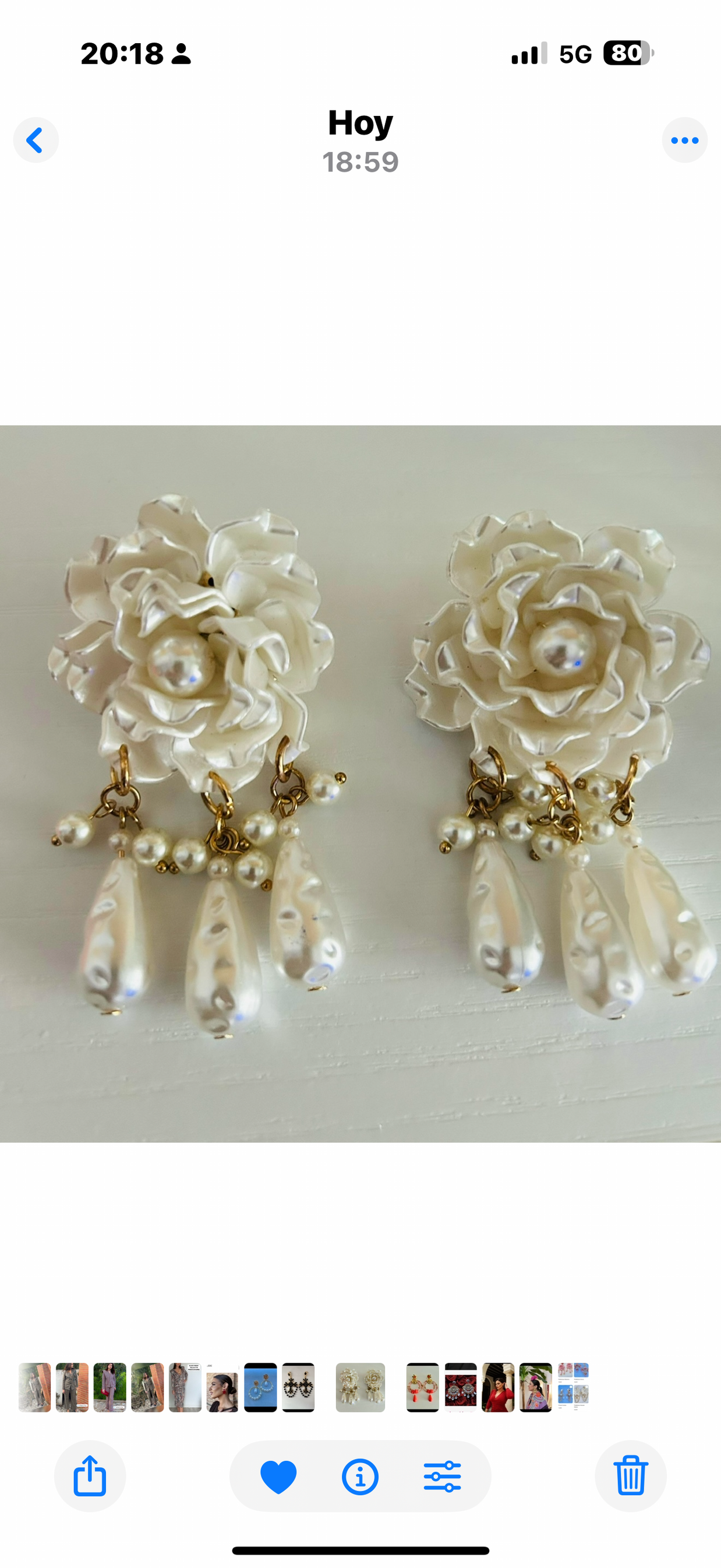 Pendientes Rosa Blanca